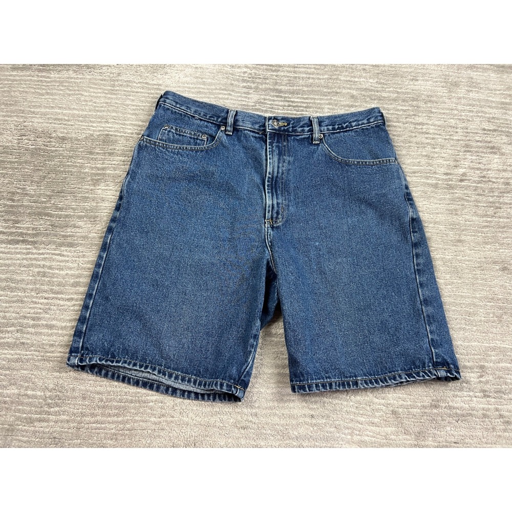 Route 66 Denim Shorts Mens 36 Blue Relaxed Fit Medium Wash Cotton Casual 5-Pkt
